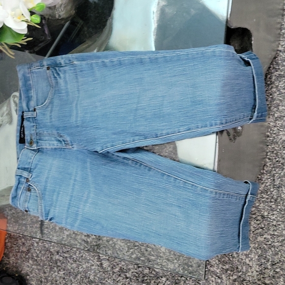 Womens Calvin Klein Capri cropped cuffed Jeans sz 6 - Picture 5 of 8